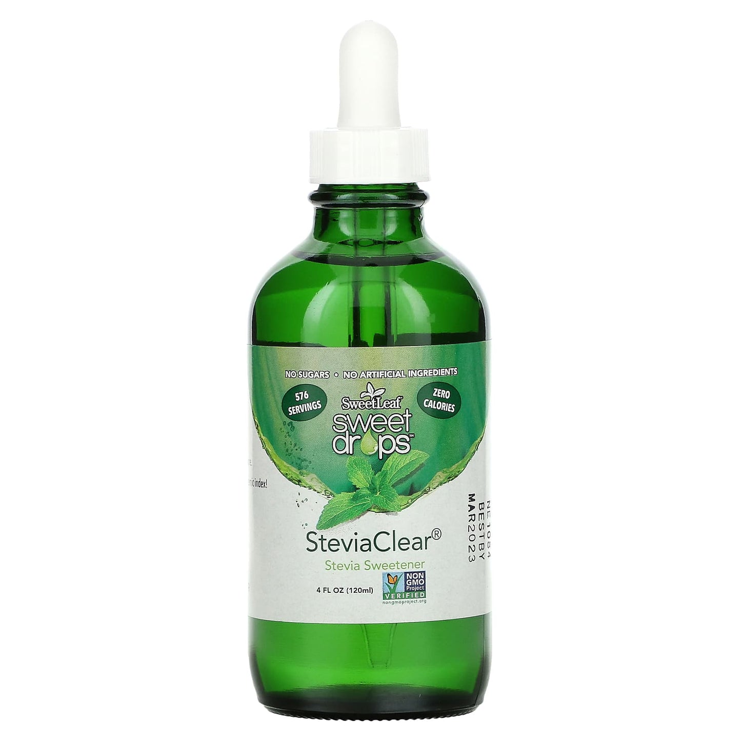 Wisdom Natural-SweetLeaf-Sweet Drops-SteviaClear-4 fl oz (120 ml)