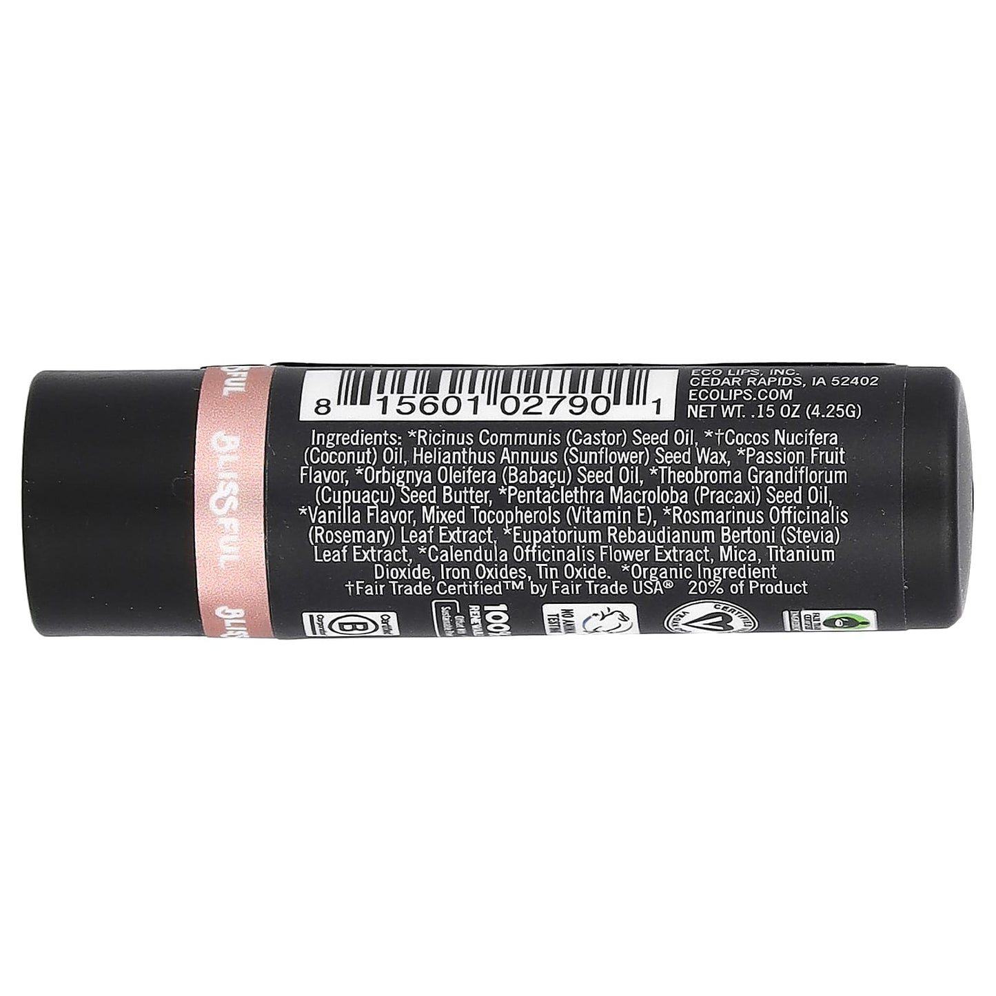 Eco Lips, Vegan Brazilian Lip Tint, Blissful, 0.15 oz (4.25 g)