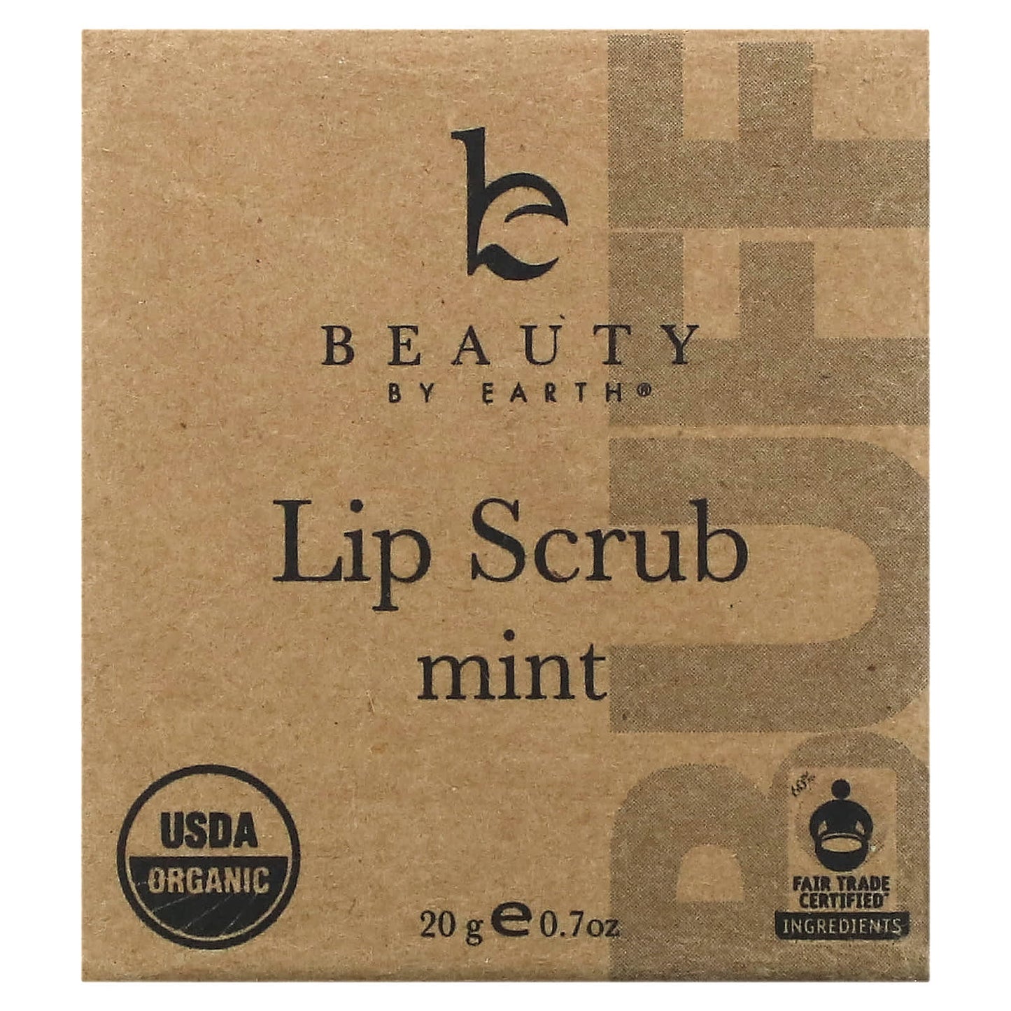 Beauty By Earth, Lip Scrub, Mint, 0.7 oz (20 g)