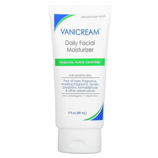 Vanicream-Daily Facial Moisturizer-For Sensitive Skin-Fragrance Free-3 fl oz (89 ml)