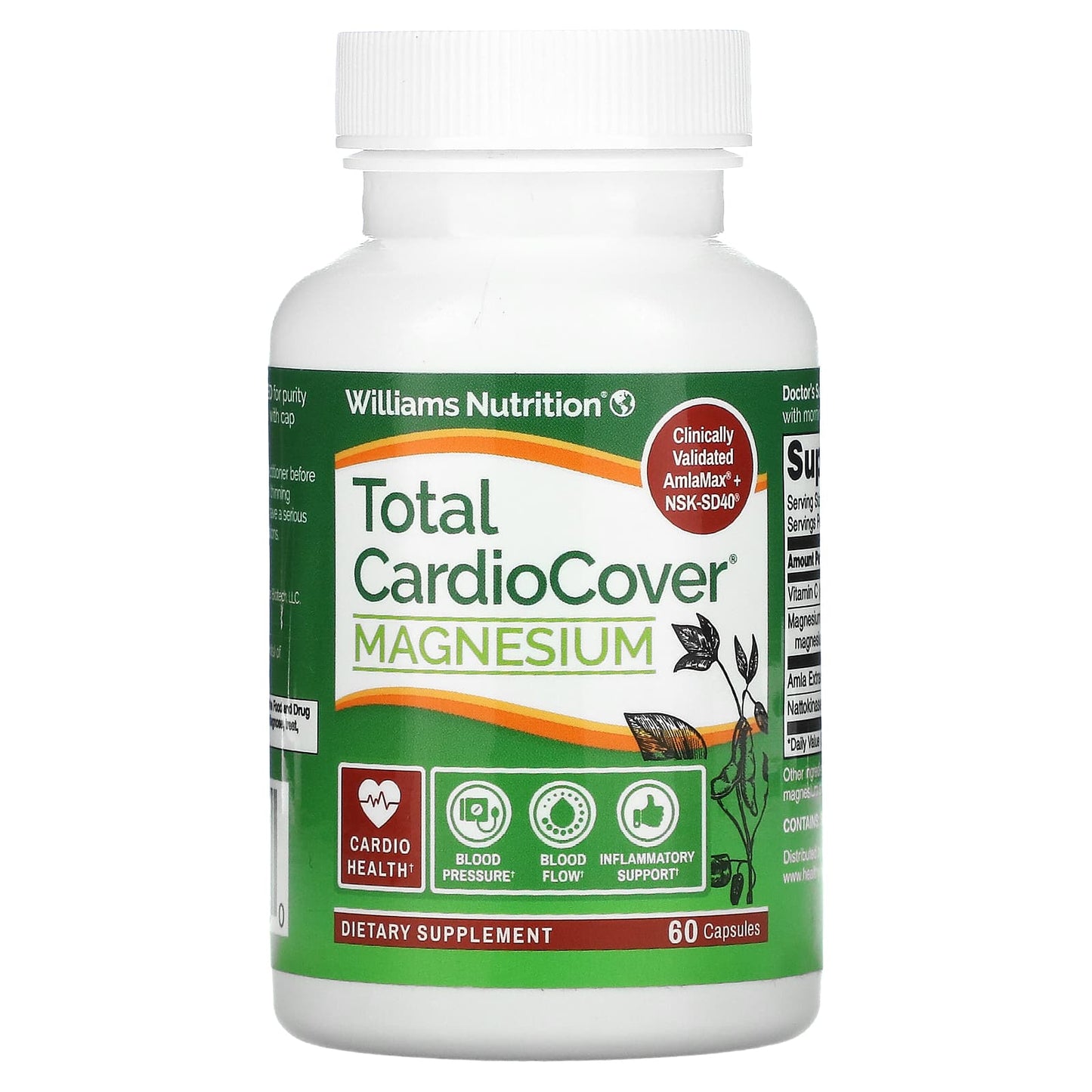 Williams Nutrition-Total CardioCover + Magnesium-60 Capsules