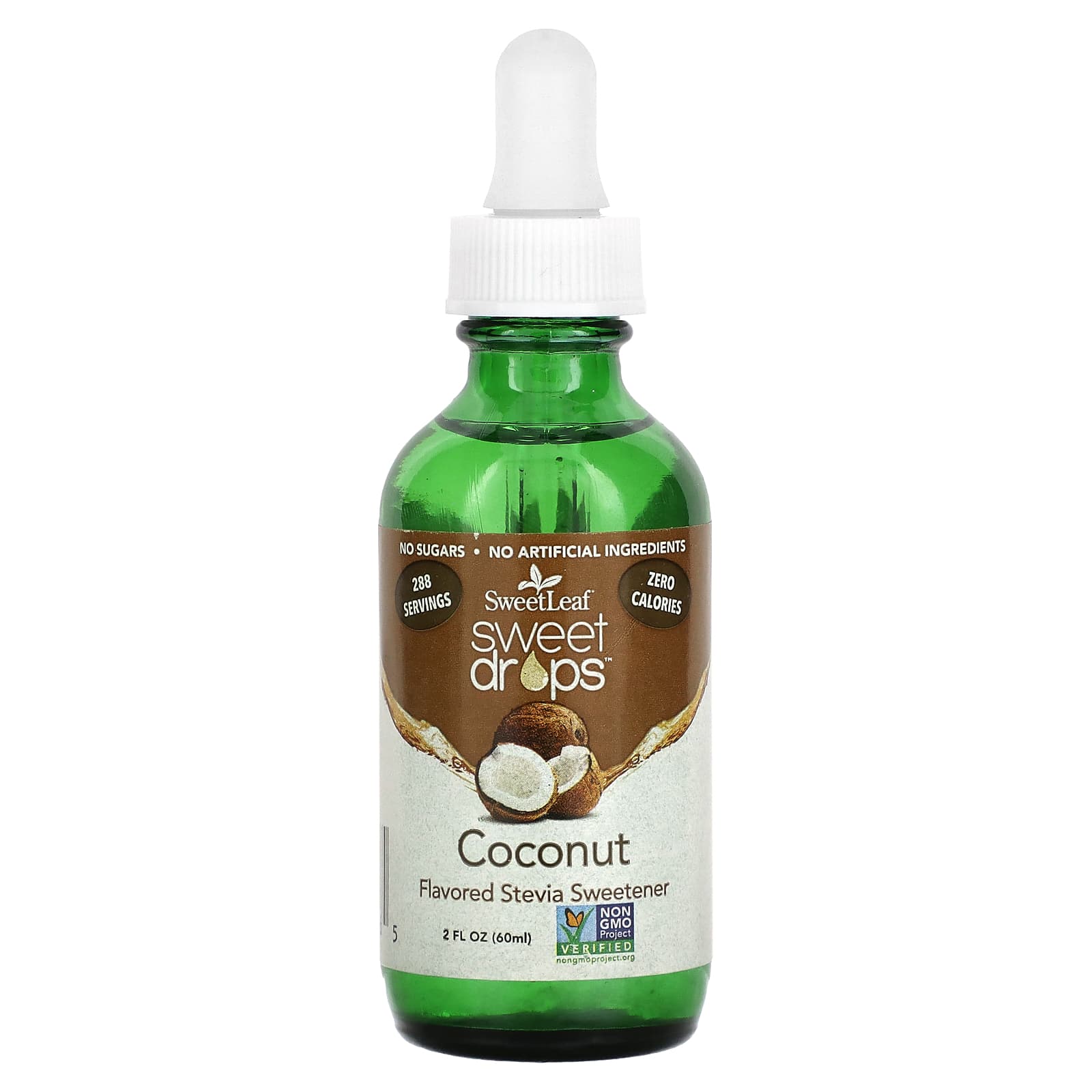 Wisdom Natural-SweetLeaf-Sweet Drops-Coconut-2 fl oz (60 ml)