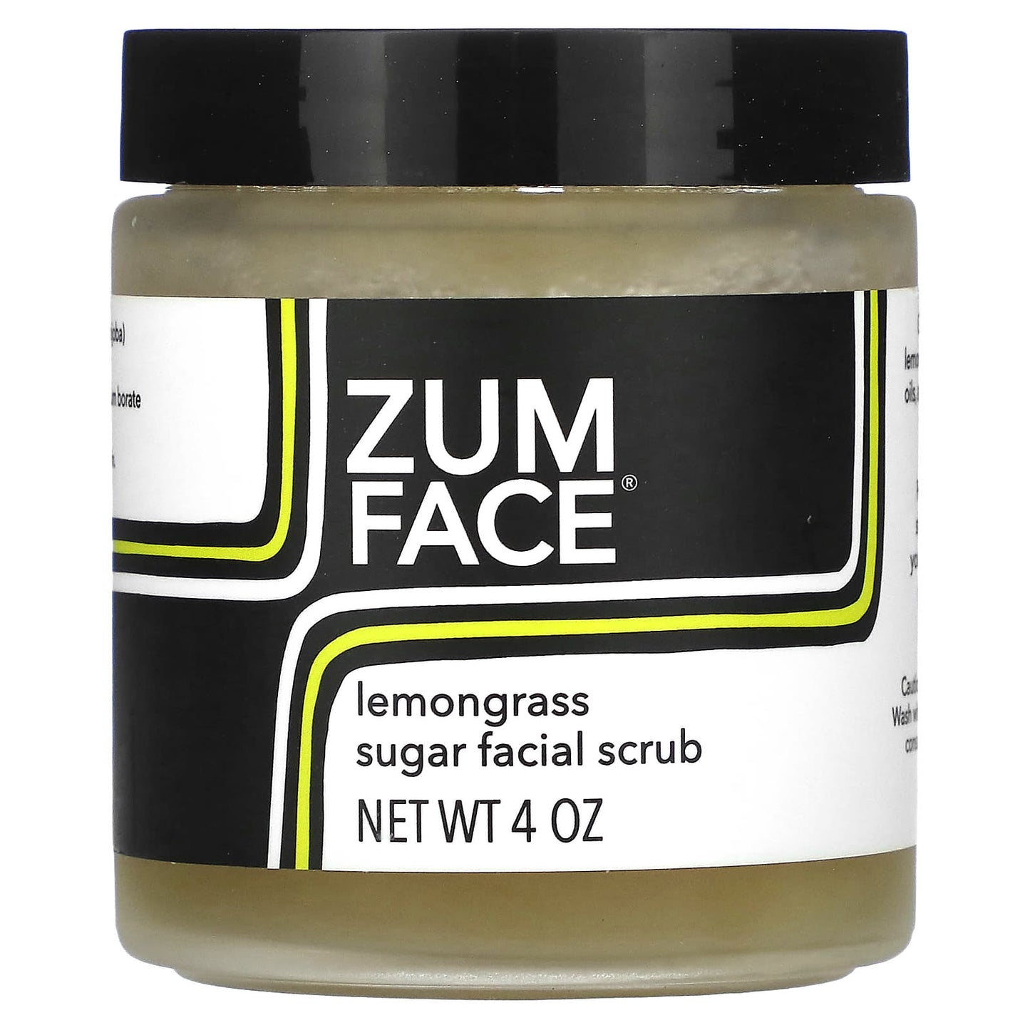 ZUM-Zum Face-Sugar Facial Scrub-Lemongrass-4 oz