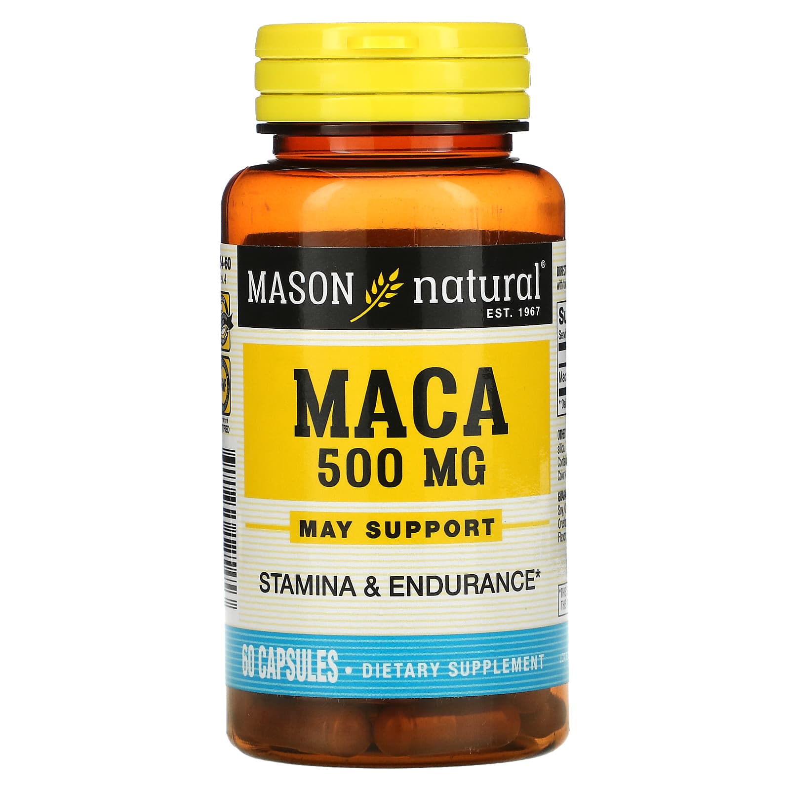 Mason Natural-Maca-500 mg-60 Capsules