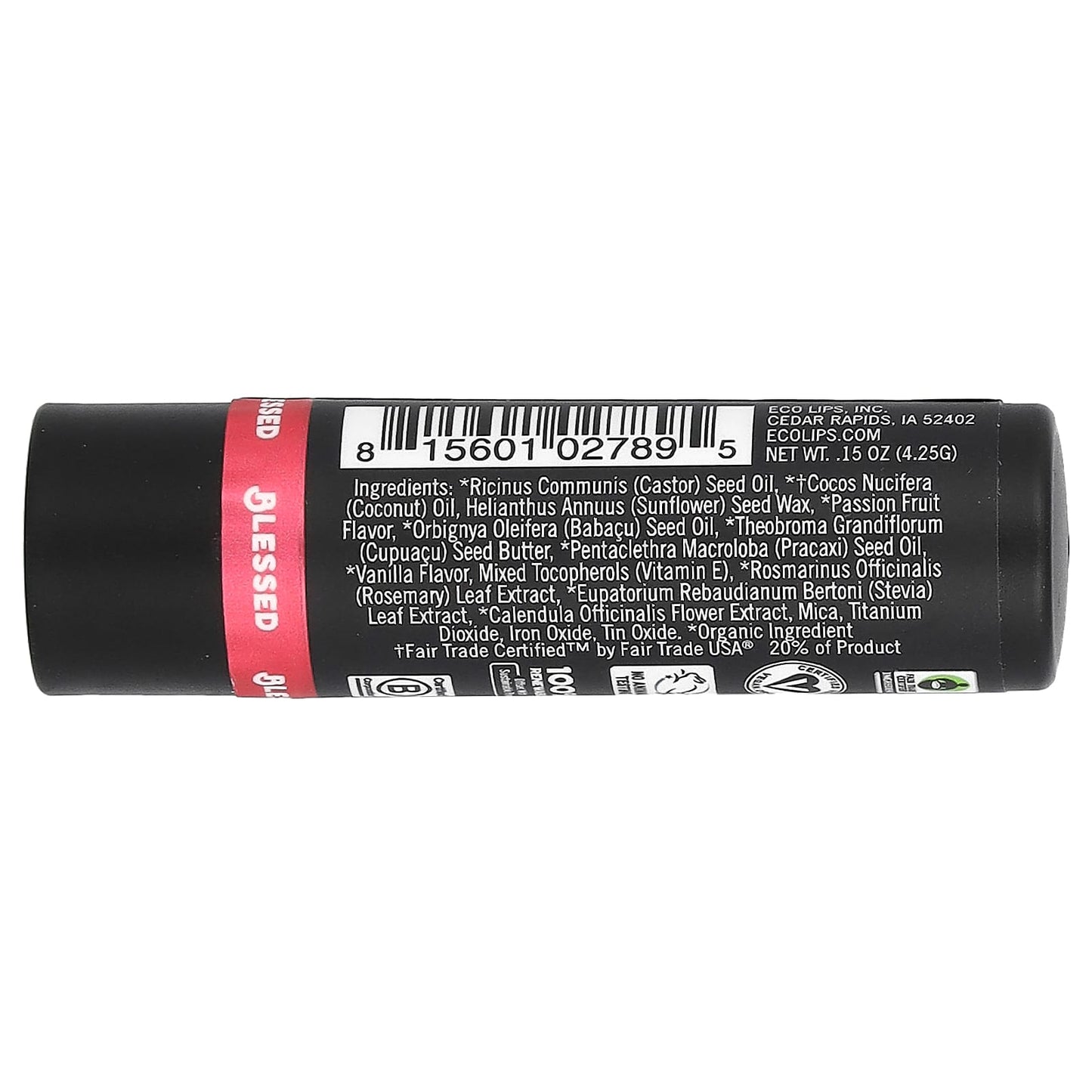 Eco Lips, Vegan Brazilian Lip Tint, Blessed, 0.15 oz (4.25 g)