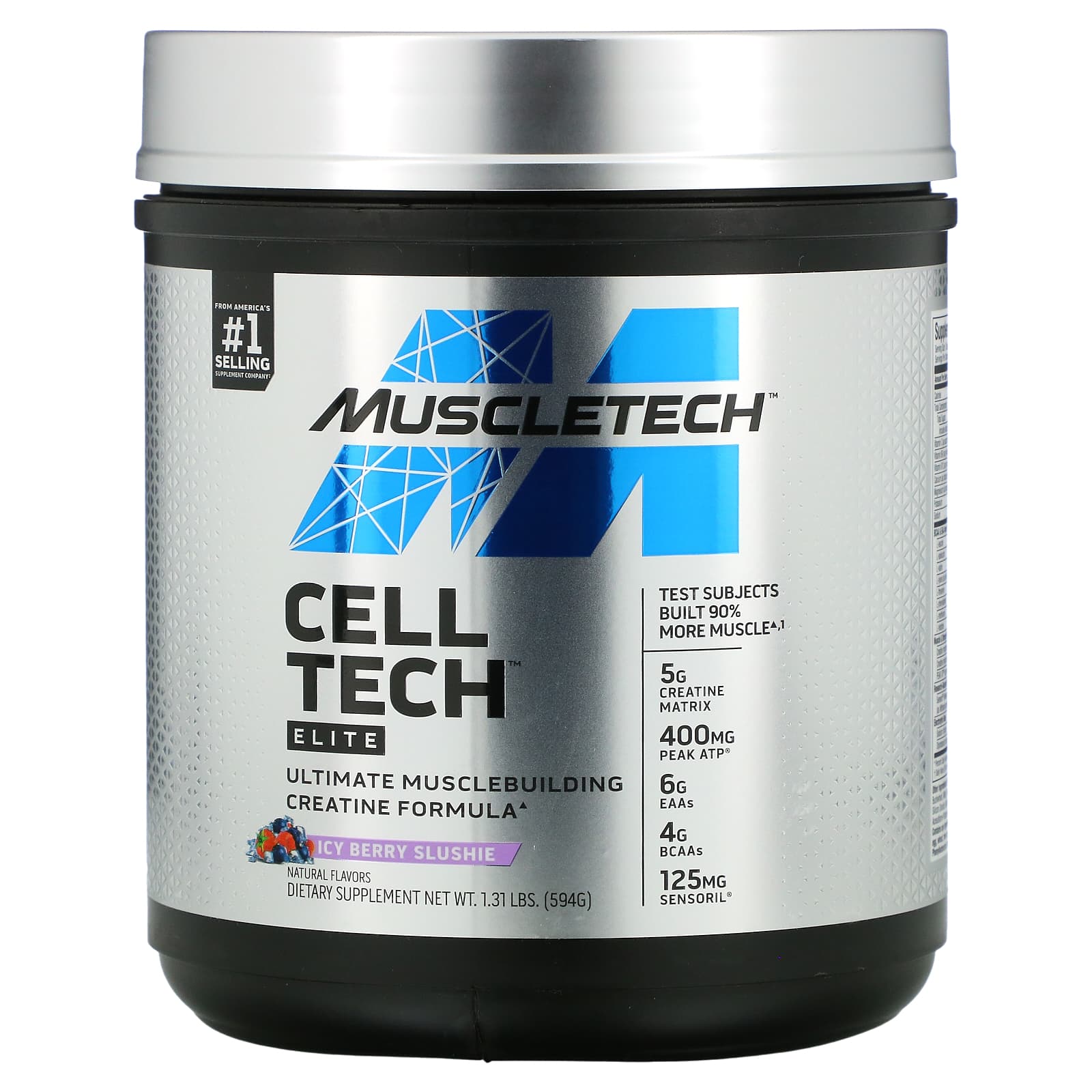 MuscleTech-Cell Tech-Elite-Icy Berry Slushie-1.31 lbs (594 g)