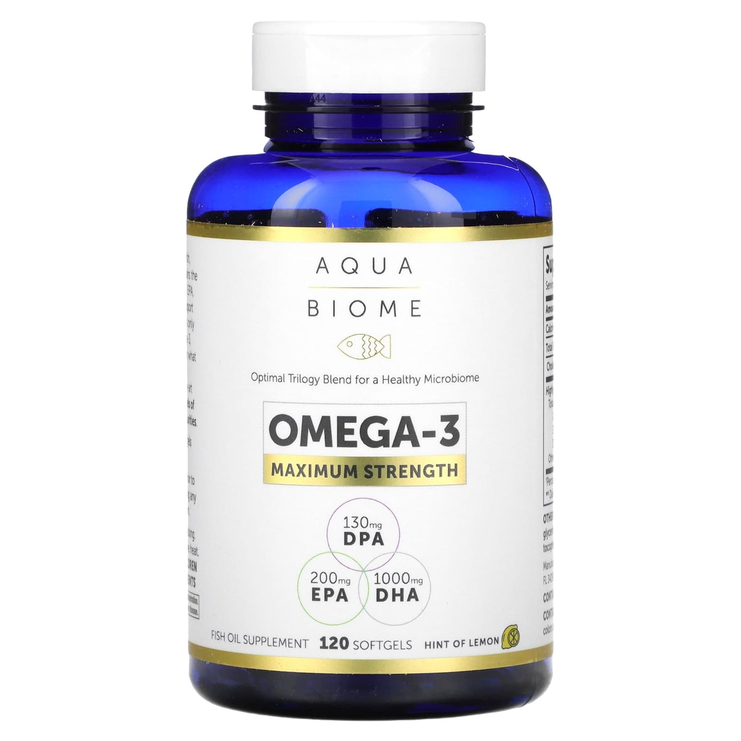 Enzymedica, Maximum Strength, Omega-3, Lemon, 2,000 mg, 120 Soft Gels (1,000 mg per Softgel)