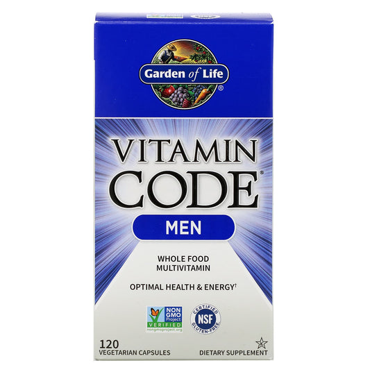 Garden of Life-Vitamin Code-Whole Food Multivitamin for Men-120 Vegetarian Capsules