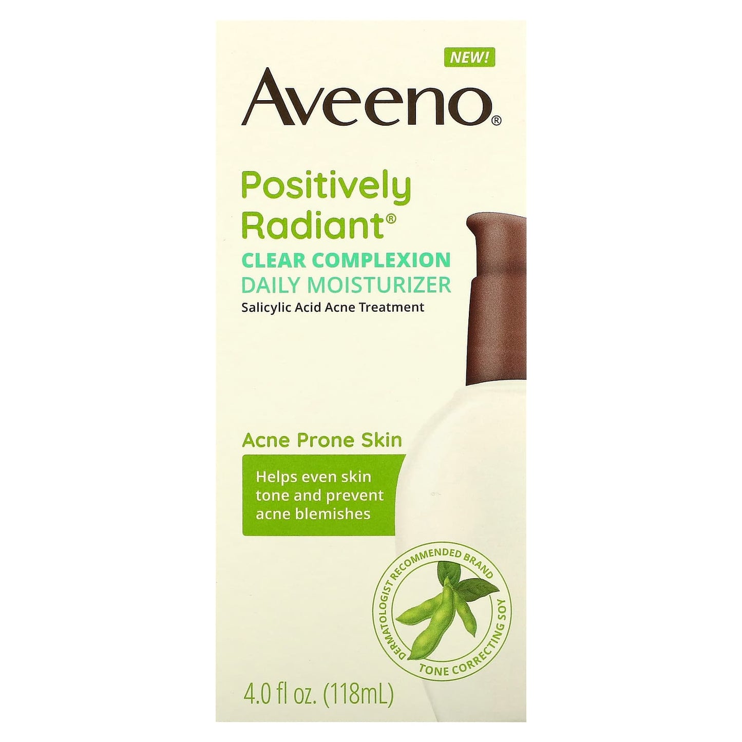 Aveeno, Positively Radiant, Clear Complexion, Daily Moisturizer, 4 fl oz (118 ml)