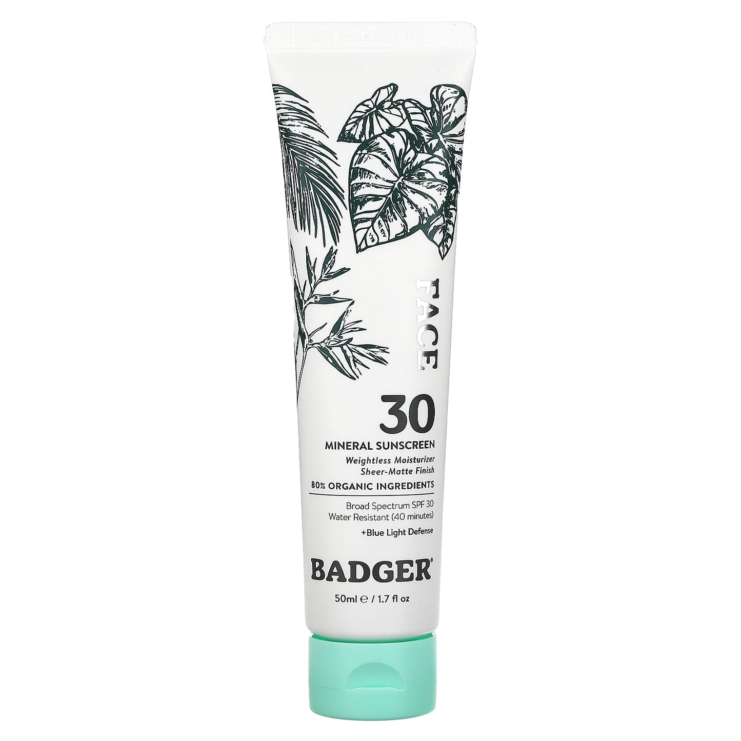 Badger Company-Face Mineral Sunscreen-SPF 30-1.7 fl oz (50 ml)