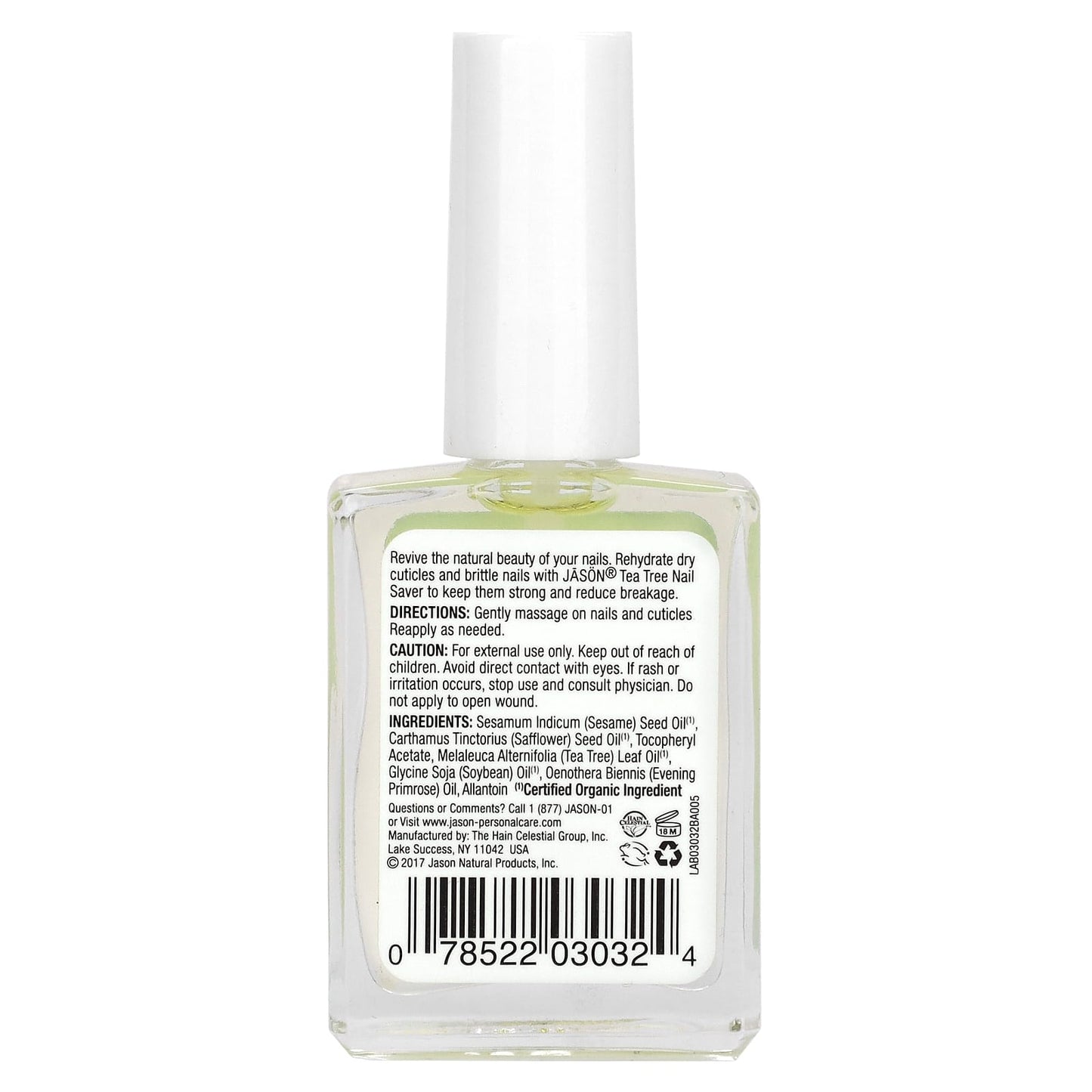 Jason Natural, Nail Saver, Tea Tree, 0.5 fl oz (15 ml)