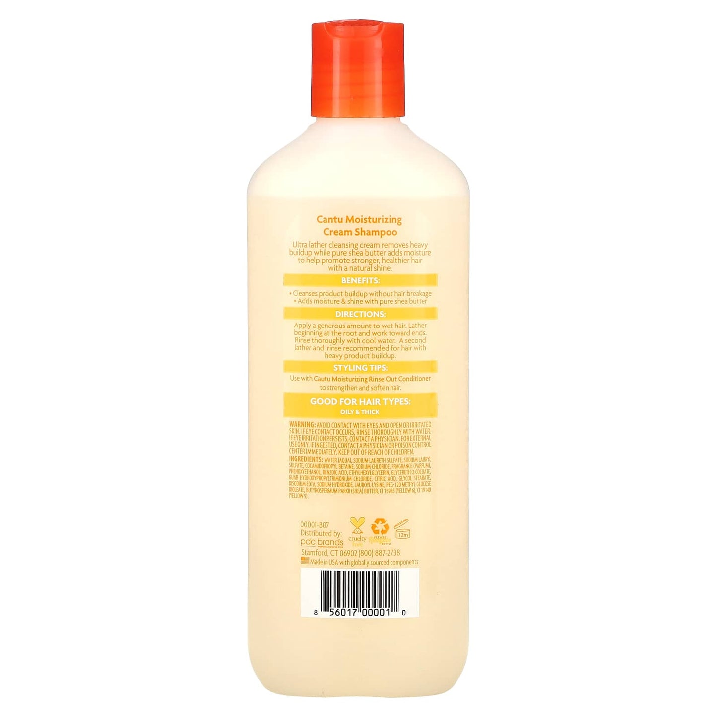 Cantu, Shea Butter, Moisturizing Cream Shampoo, 13.5 fl oz (400 ml)