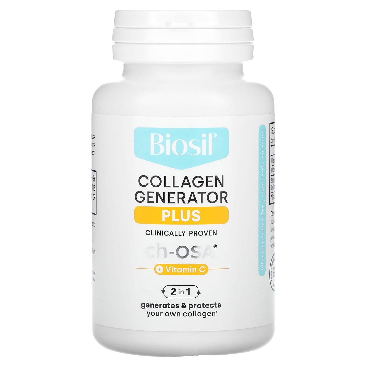 BioSil, Collagen Generator Plus, 60 Original Capsules