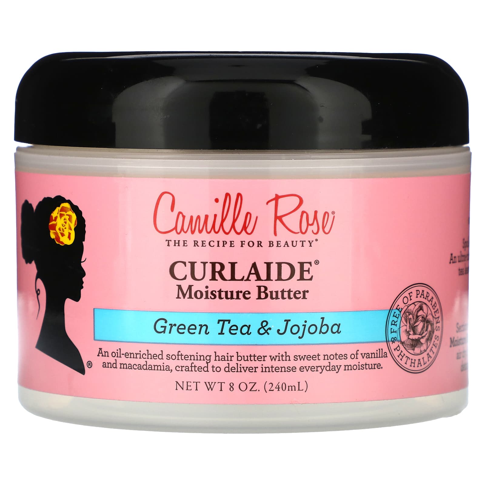 Camille Rose-Curlaide Moisture Butter-Green Tea & Jojoba-8 oz (240 ml)