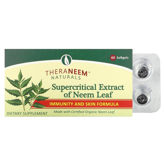 Organix South-TheraNeem Naturals-Supercritical Extract of Neem Leaf-60 Softgels