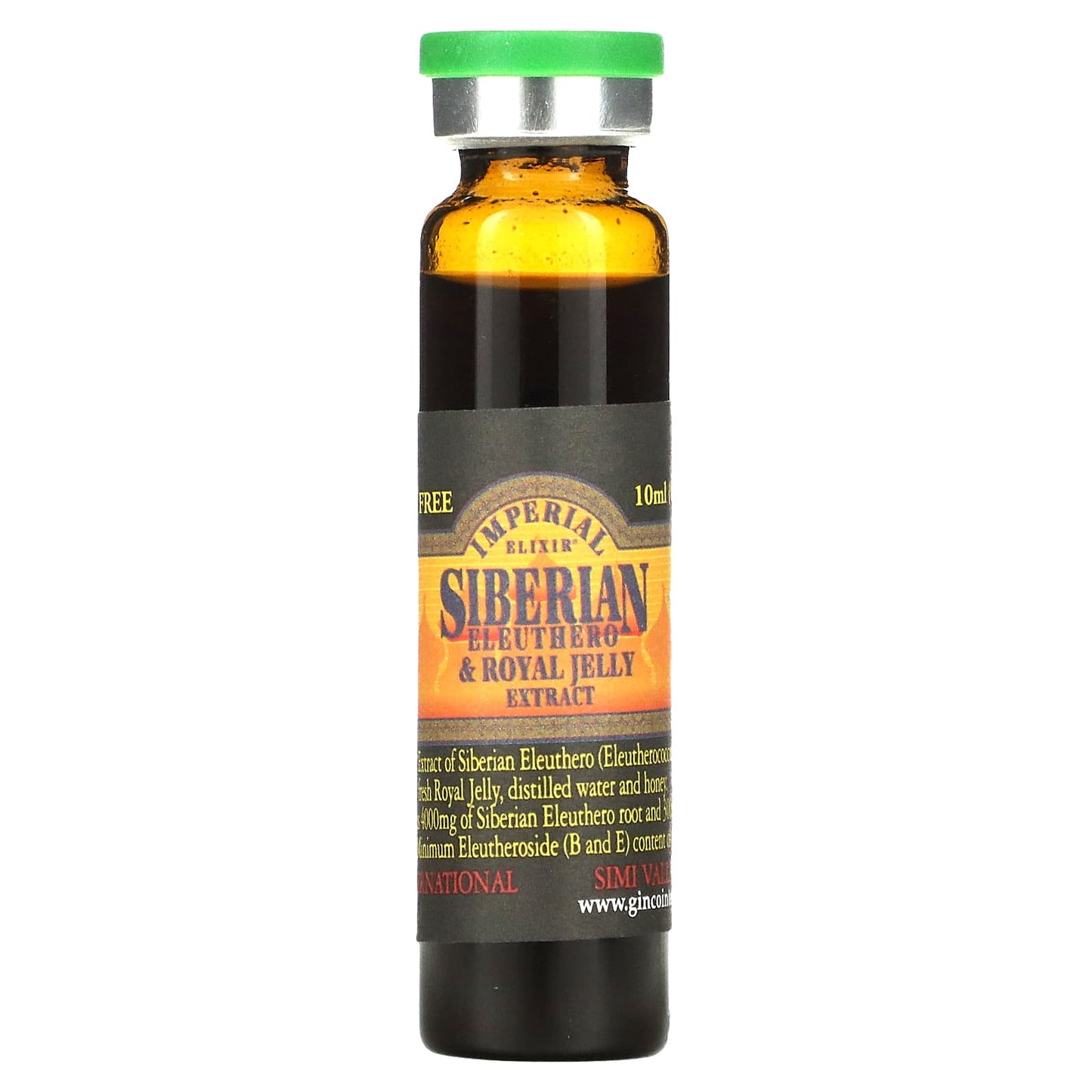 Imperial Elixir, Siberian Eleuthero & Royal Jelly Extract, Alcohol Free, 4000 mg, 30 Bottles, 0.34 fl oz (10 ml) Each