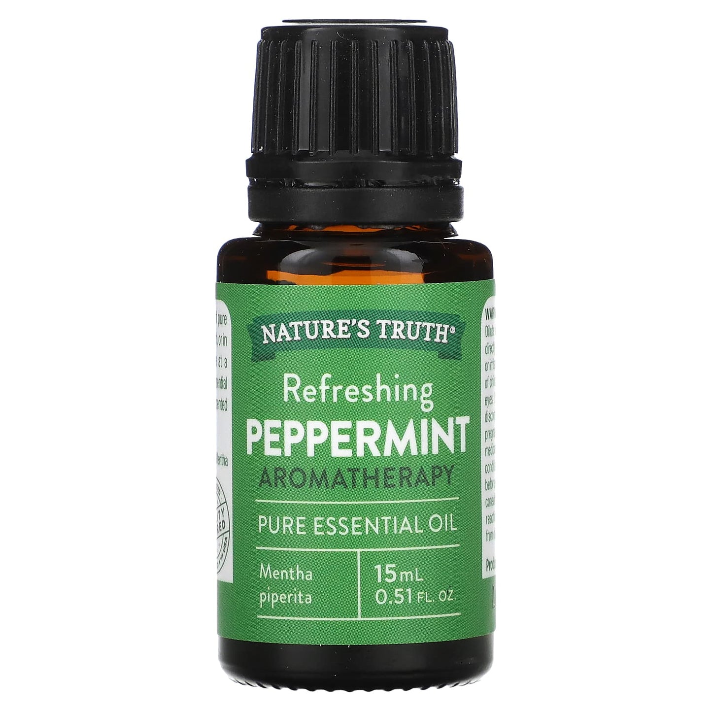 Nature's Truth, Pure Essential Oil, Refreshing Peppermint, 0.51 fl oz (15 ml)