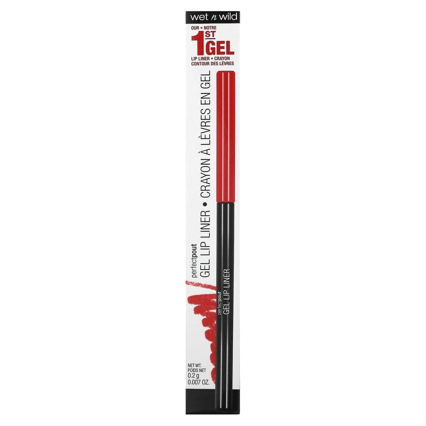 wet n wild, PerfectPout, Gel Lip Liner, 656B Red The Scene, 0.007 oz (0.2 g)