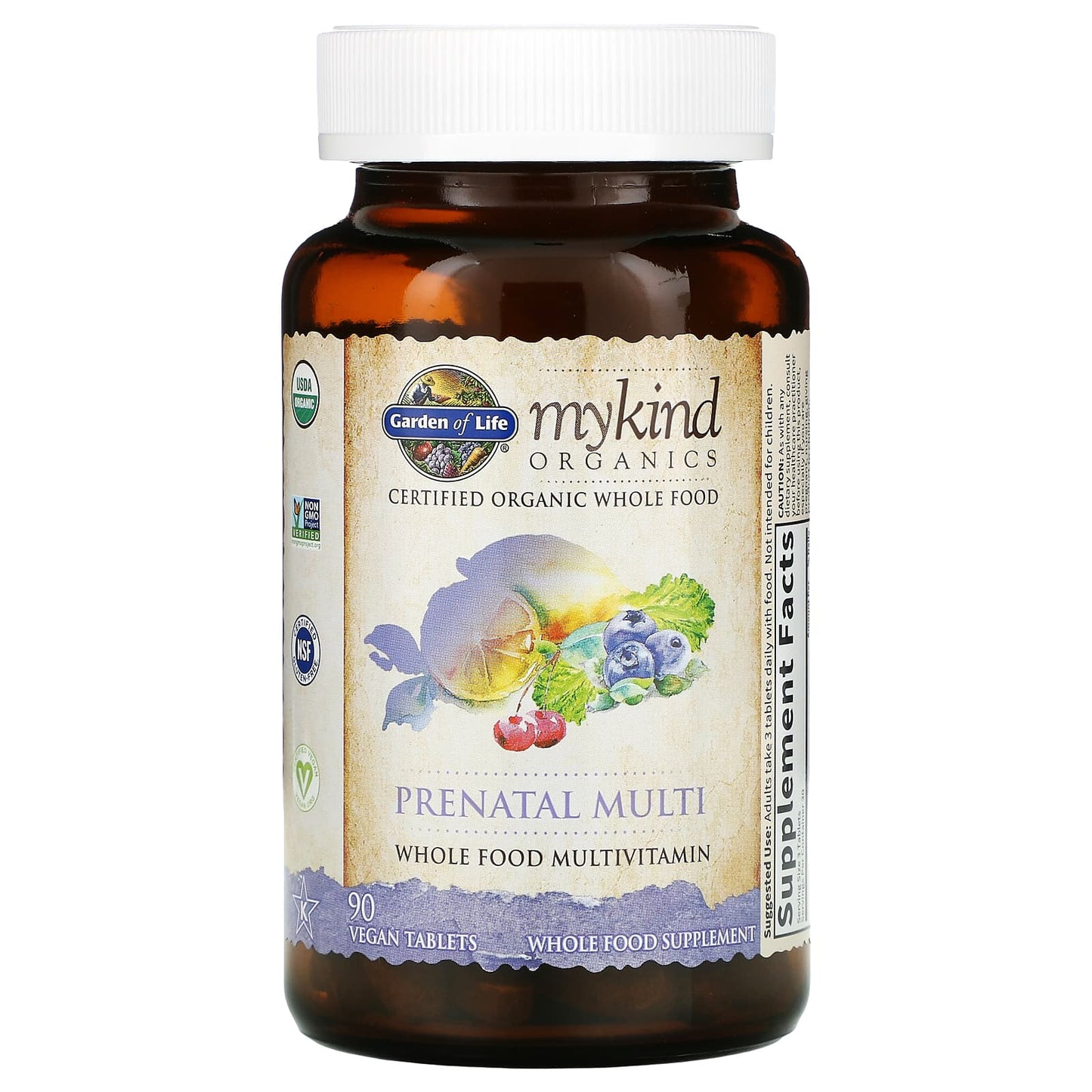 Garden of Life, MyKind Organics, Prenatal Multi, 90 Vegan Tablets