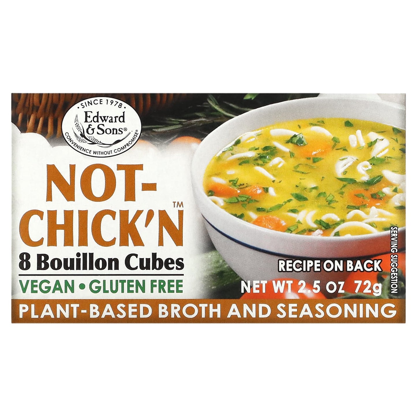 Edward & Sons-Not-Chick'n-Bouillon Cubes-8 Cubes