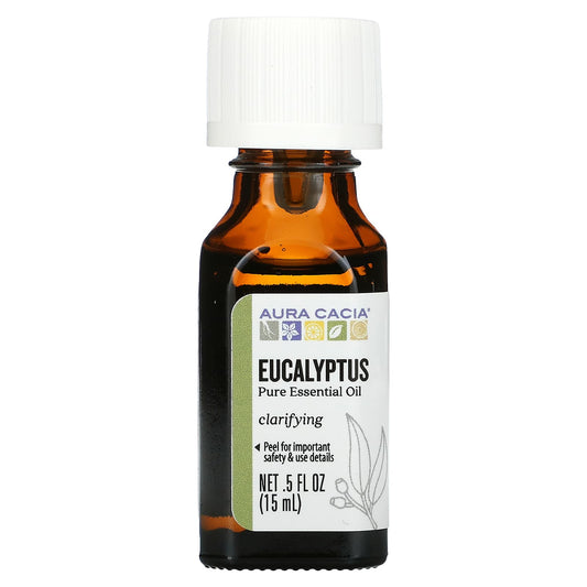 Aura Cacia-Pure Essential Oil-Eucalyptus-0.5 fl oz (15 ml)