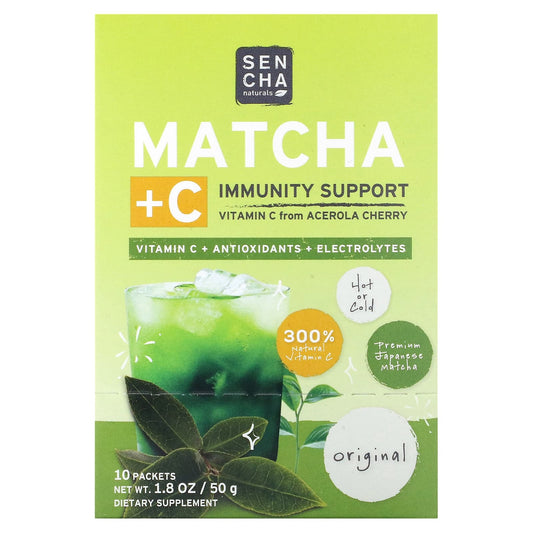 Sencha Naturals-Matcha + C-Original-10 Packets-0.18 oz (5 g) Each