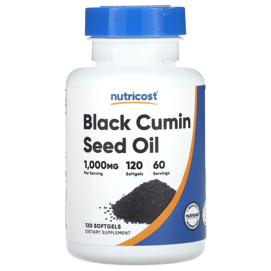 Nutricost-Black Cumin Seed Oil-1,000 mg-120 Softgels (500 mg per Softgel)