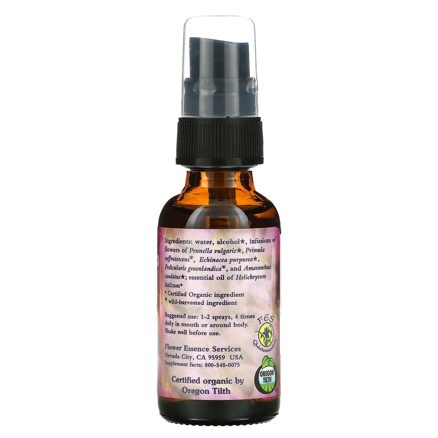 Flower Essence Services, Magenta Self-Healer, Flower Essence & Essential Oil, 1 fl oz (30 ml)