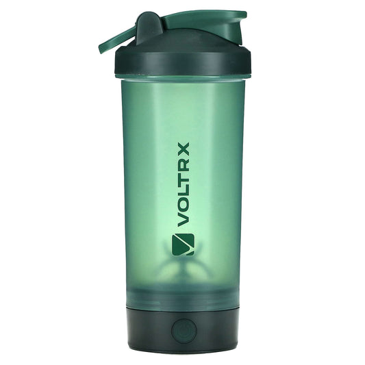 Voltrx-Merger-Protein Shaker USB C Rechargeable Bottle-Dark Green-24 oz (700 ml)