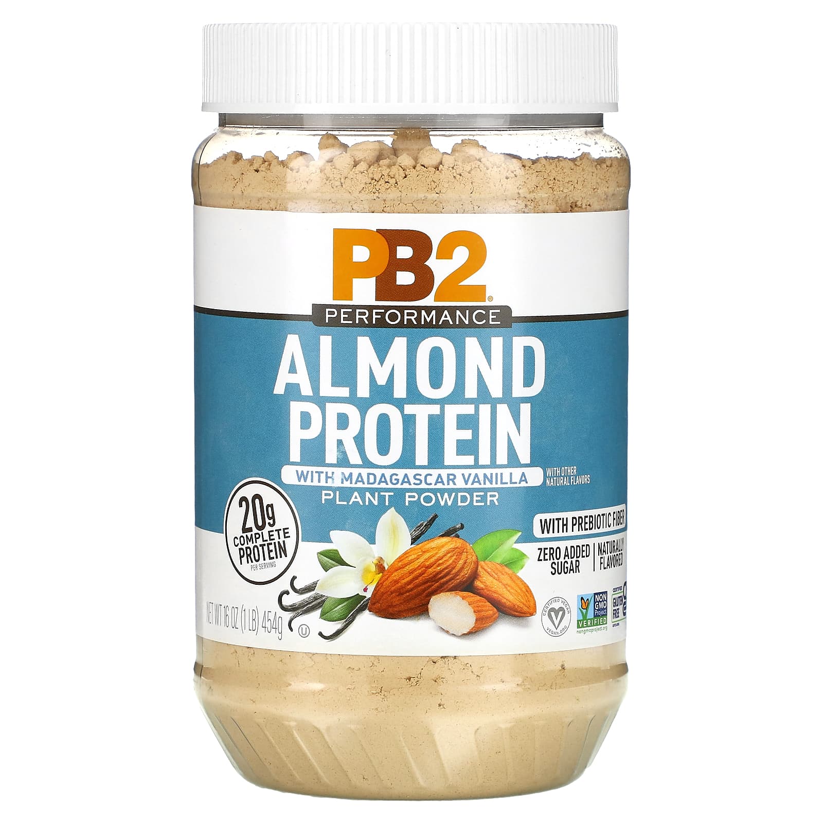 PB2 Foods-Almond Protein with Madagascar Vanilla-16 oz (454 g)