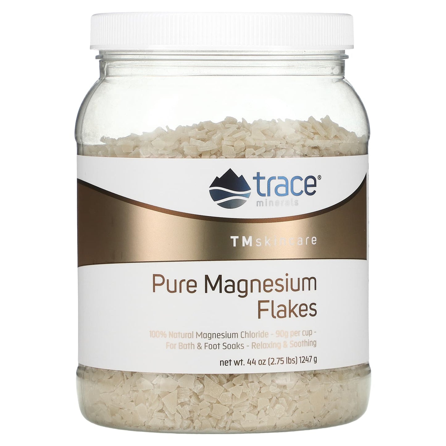 Trace Minerals ®-TM Skincare-Pure Magnesium Flakes-2.75 lbs (1,247 g)