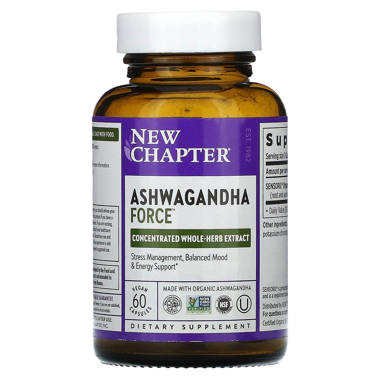 New Chapter, Ashwagandha Force, 60 Vegan Capsules