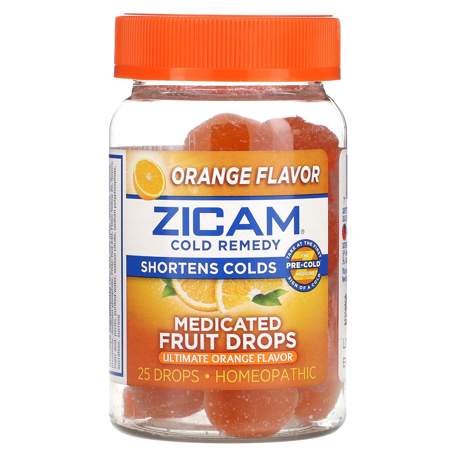 Zicam-Cold Remedy-Medicated Fruit Drops-Ultimate Orange-25 Drops