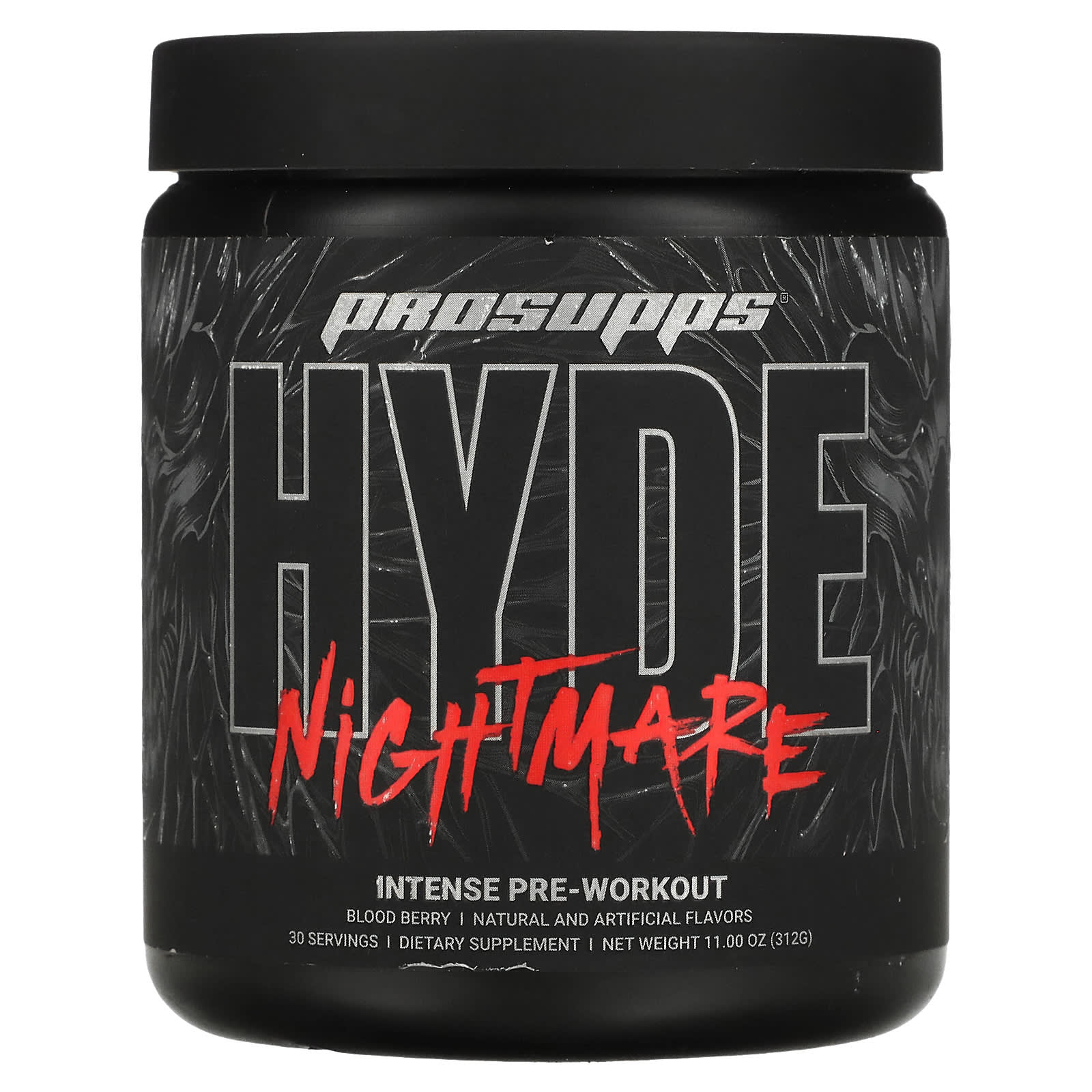 ProSupps-Hyde Nightmare-Intense Pre-Workout-Blood Berry-11 oz (312 g)