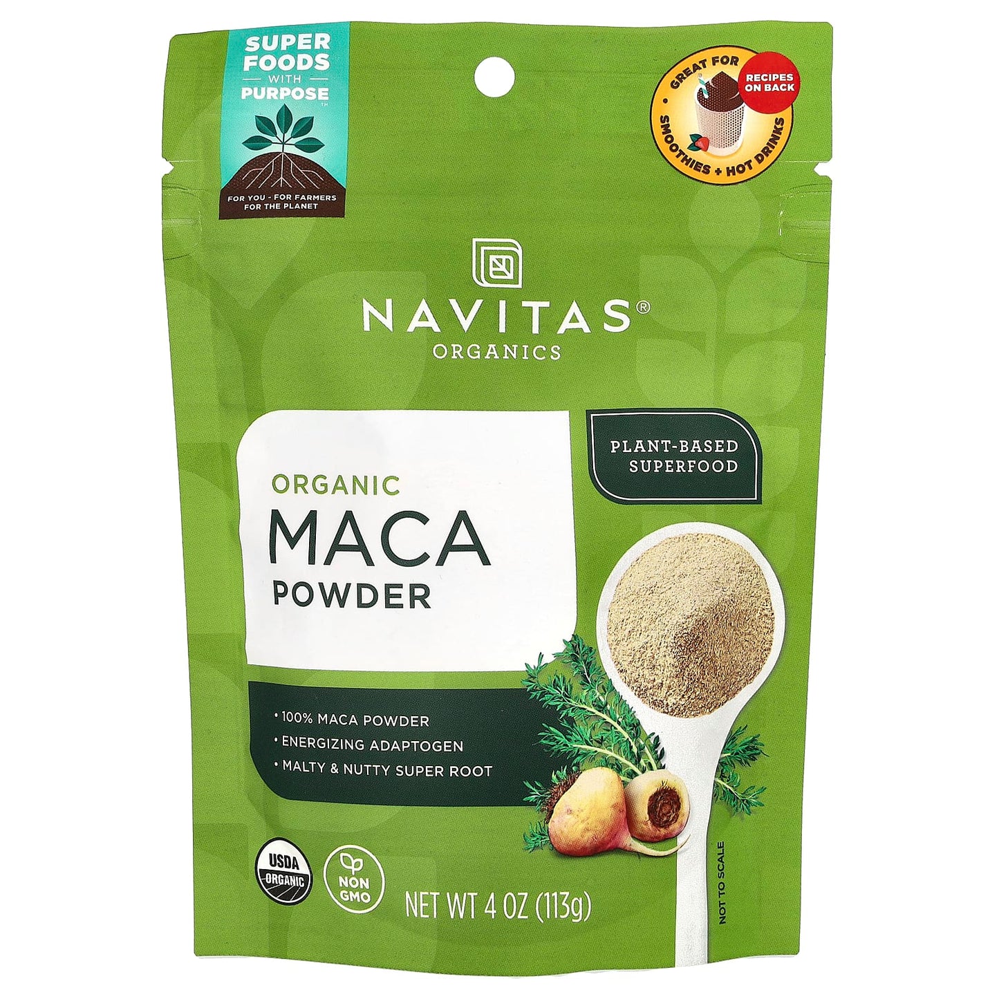 Navitas Organics-Organic Maca Powder-4 oz (113 g)