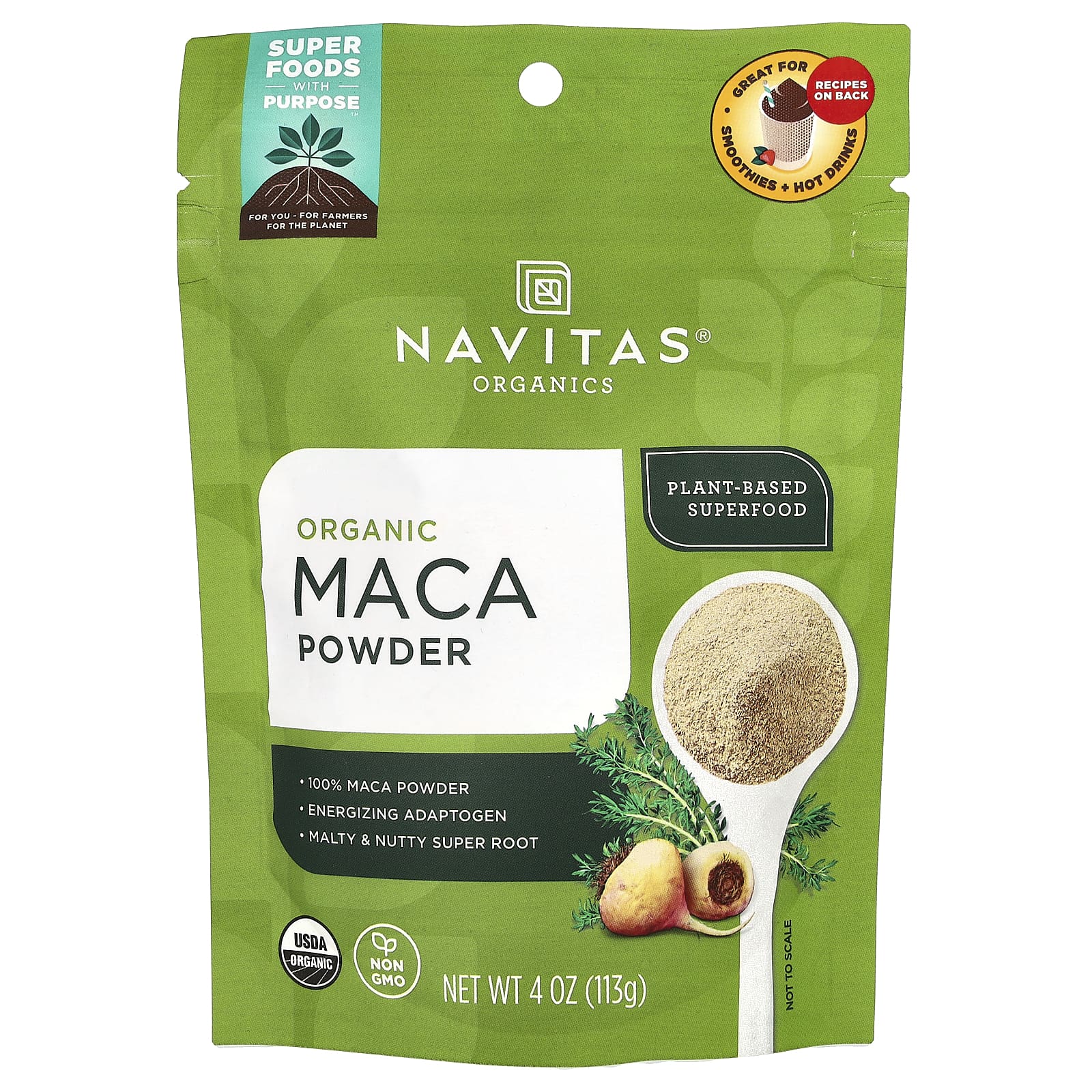 Navitas Organics-Organic Maca Powder-4 oz (113 g)