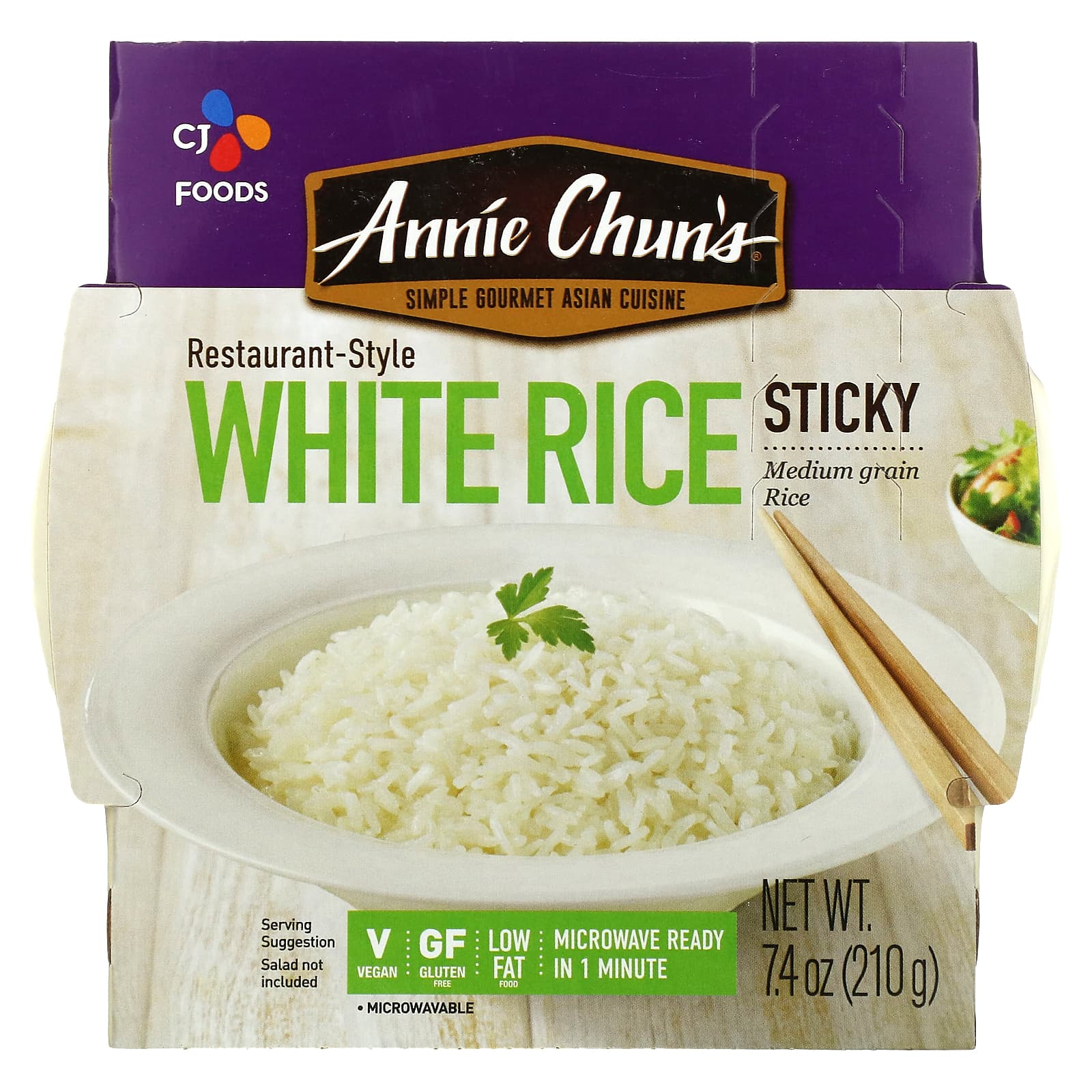 Annie Chun's-Restaurant-Style Sticky White Rice-7.4 oz (210 g)