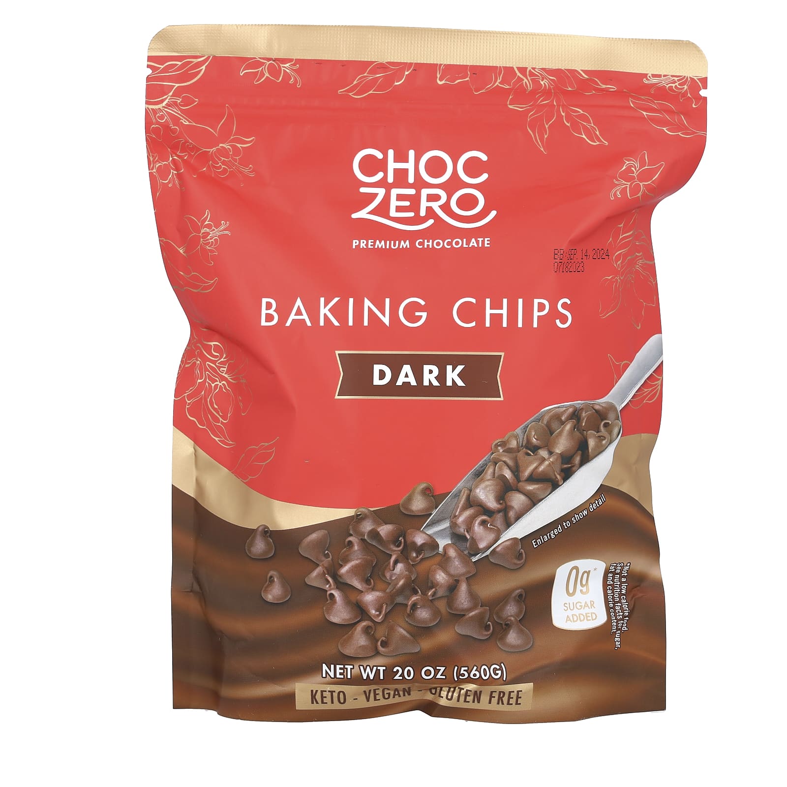 ChocZero-Baking Chips-Dark-20 oz (560 g)