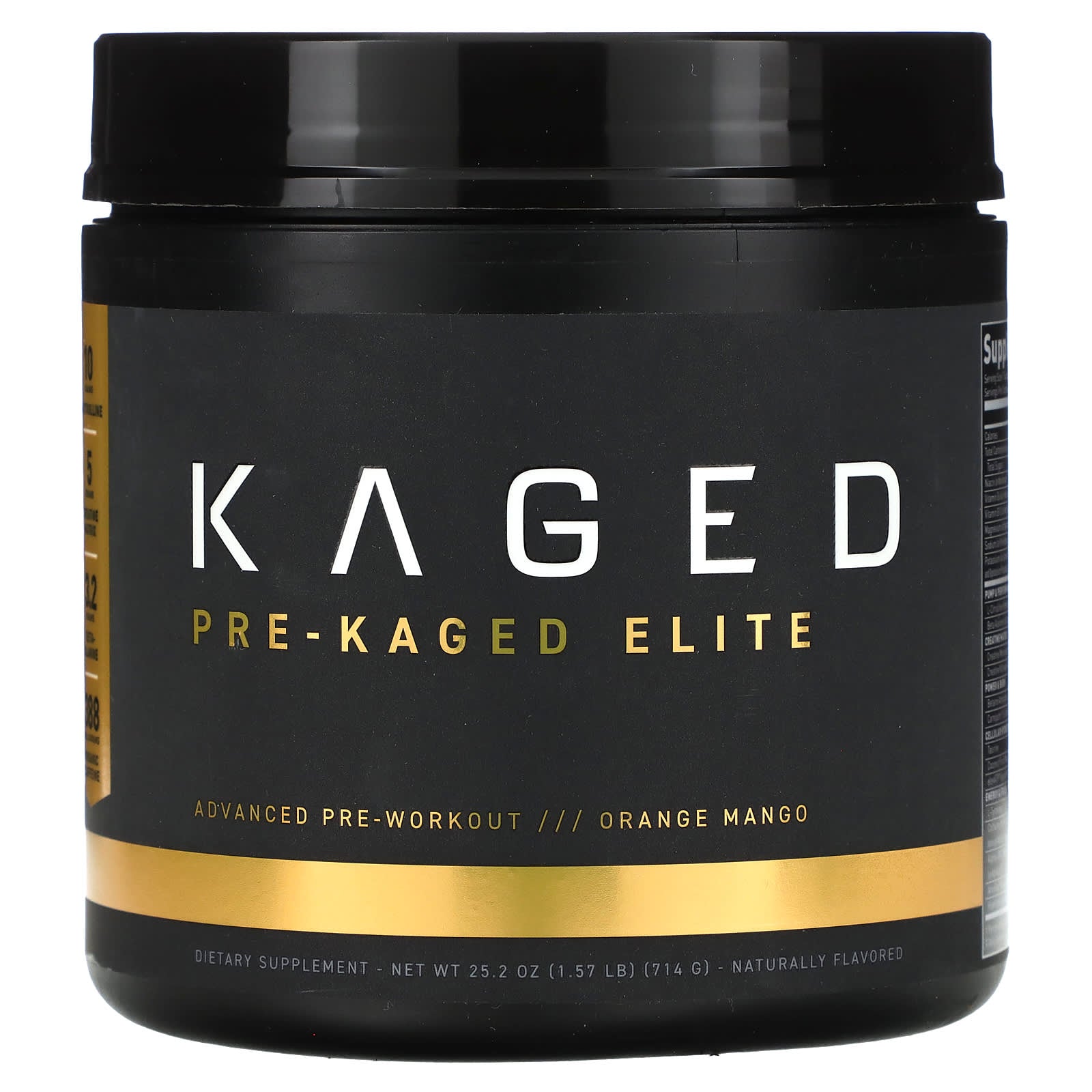 Kaged-Pre-Kaged Elite-Orange Mango-1.57 lb (714 g)