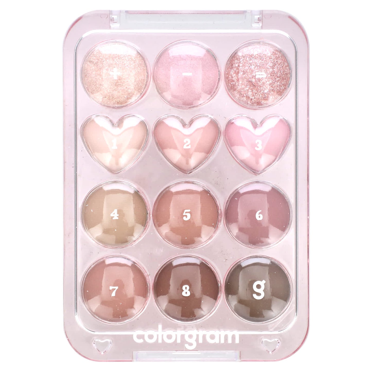 Colorgram-Pin Point Eyeshadow Palette-02 Pink + Mauve = Love-0.34 oz (9.9 g)