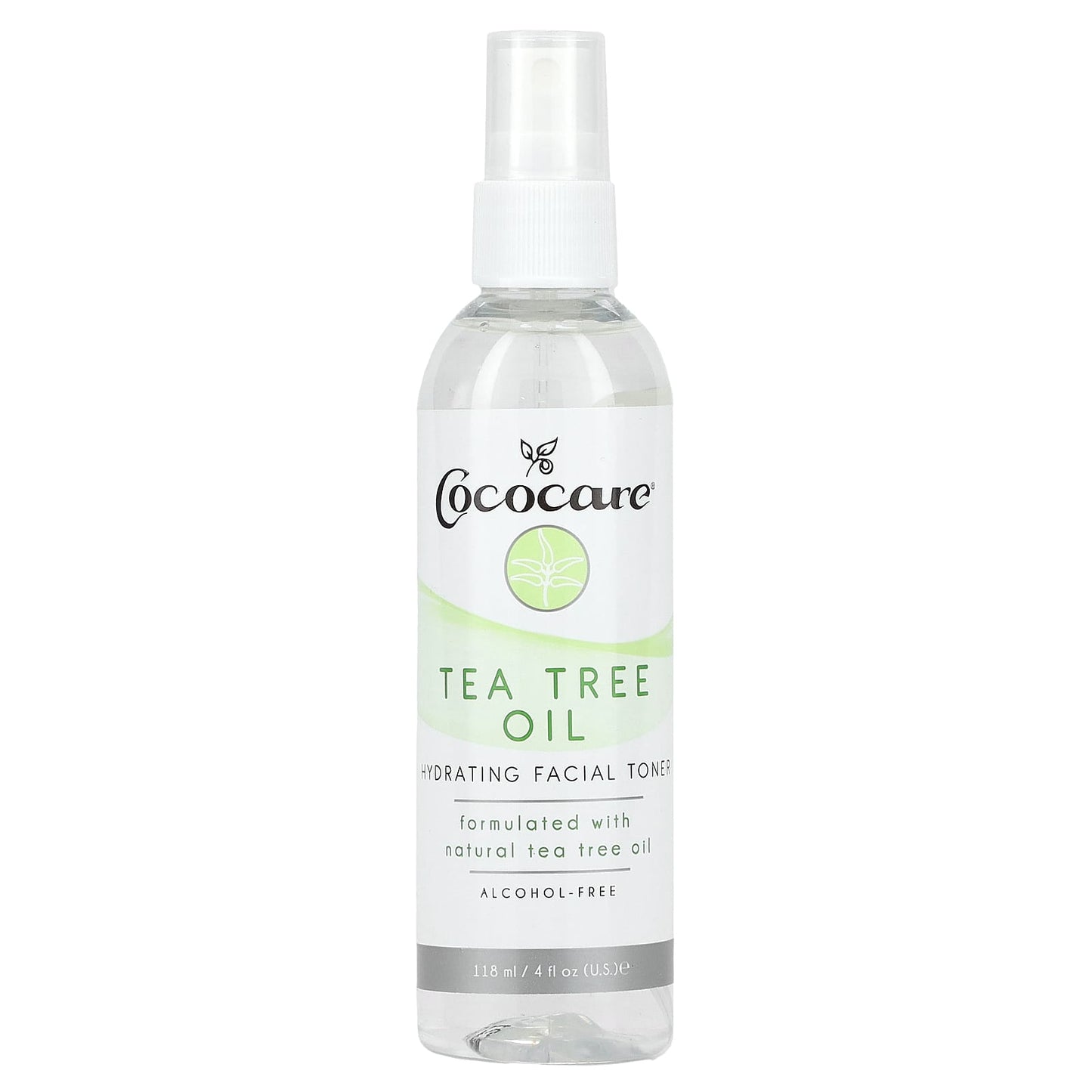 Cococare-Hydrating Facial Toner-Alcohol-Free-Tea Tree Oil-4 fl oz (118 ml)