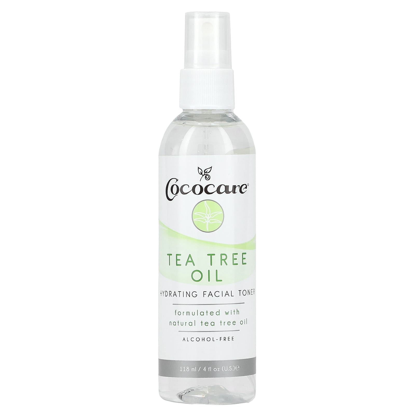 Cococare-Hydrating Facial Toner-Alcohol-Free-Tea Tree Oil-4 fl oz (118 ml)