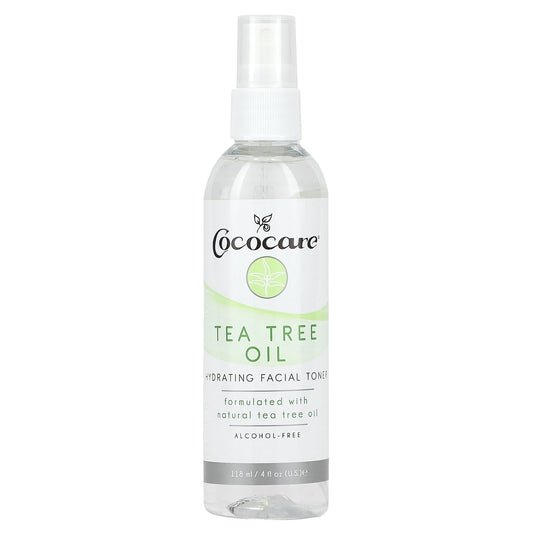 Cococare-Hydrating Facial Toner-Alcohol-Free-Tea Tree Oil-4 fl oz (118 ml)