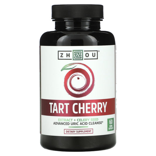 Zhou Nutrition-Tart Cherry Extract + Celery Seed-60 Veggie Capsules