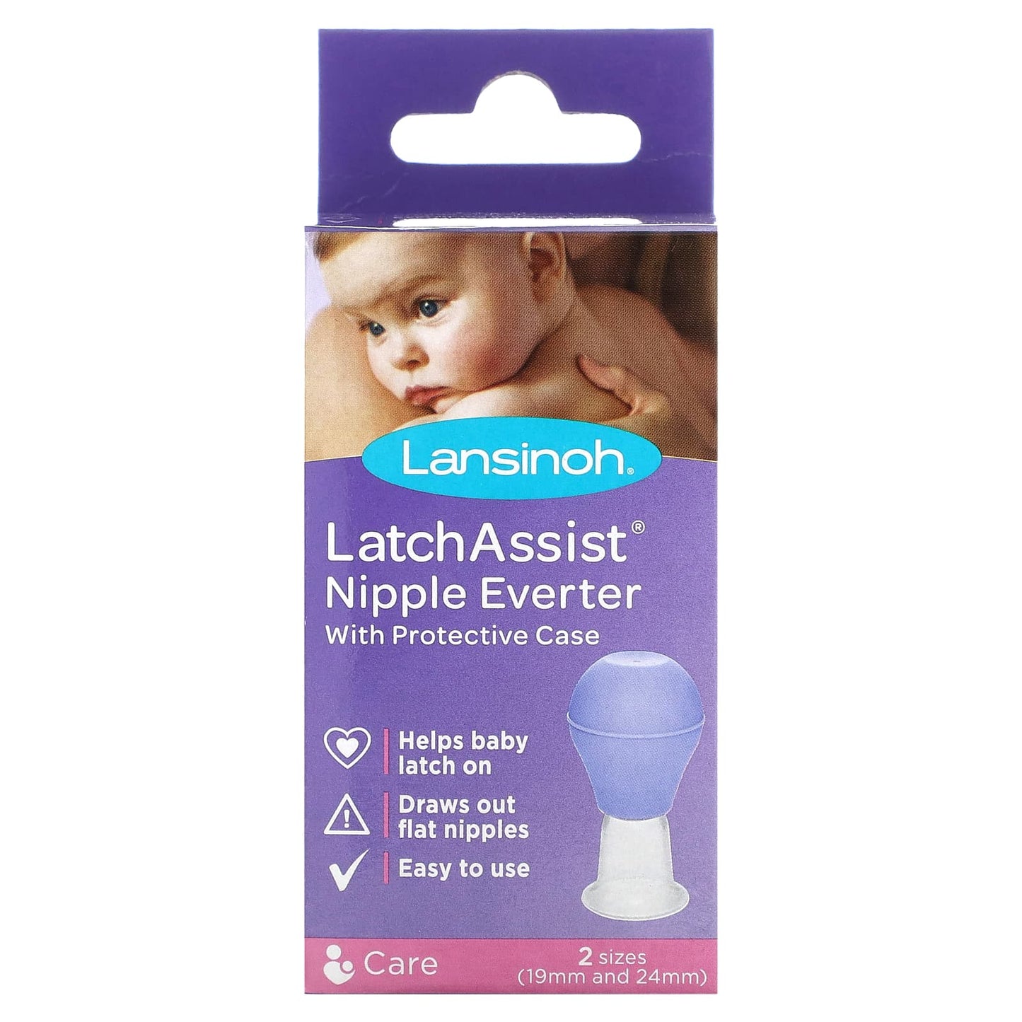 Lansinoh-Latch Assist Nipple Everter with Protective Case-1 Count