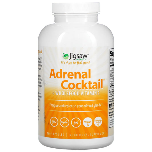 Jigsaw Health-Adrenal Cocktail + Wholefood Vitamin C-360 Capsules