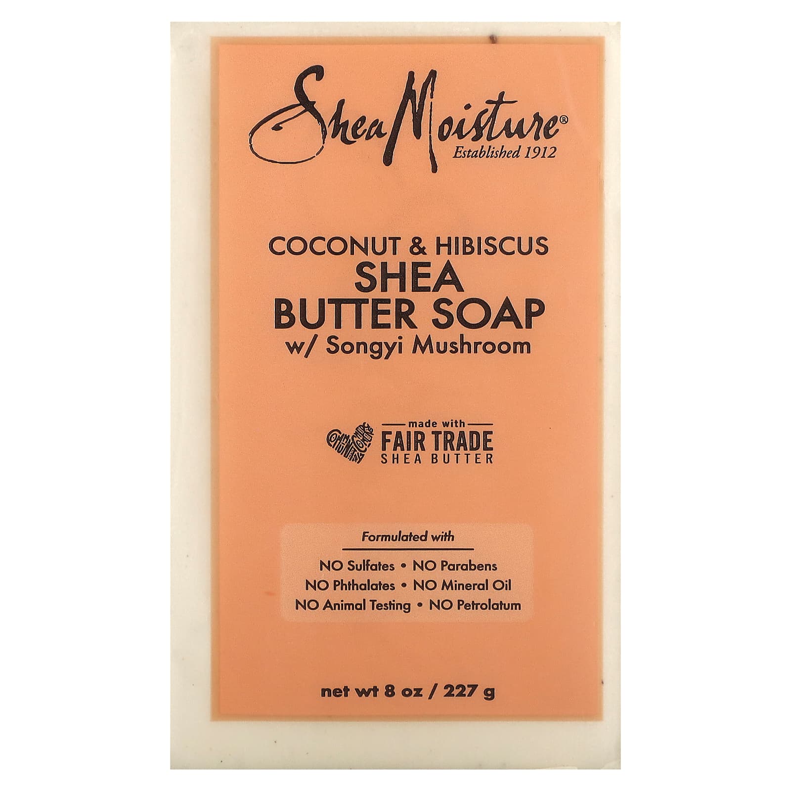 SheaMoisture-Shea Butter Soap-Coconut & Hibiscus-8 oz (227 g)