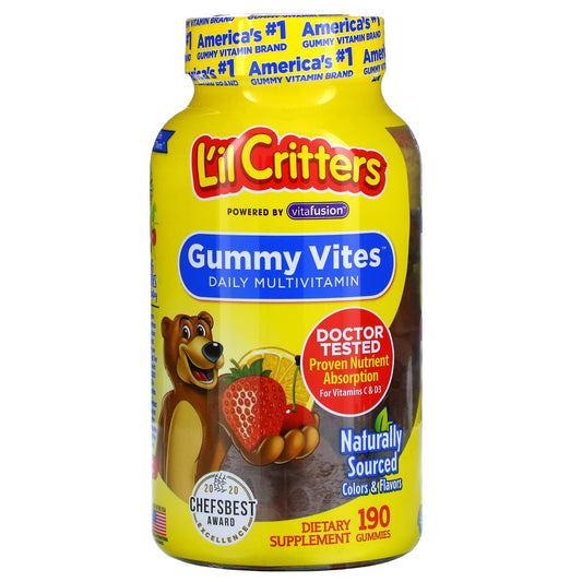 L'il Critters-Gummy Vites Daily Multivitamin-190 Gummies