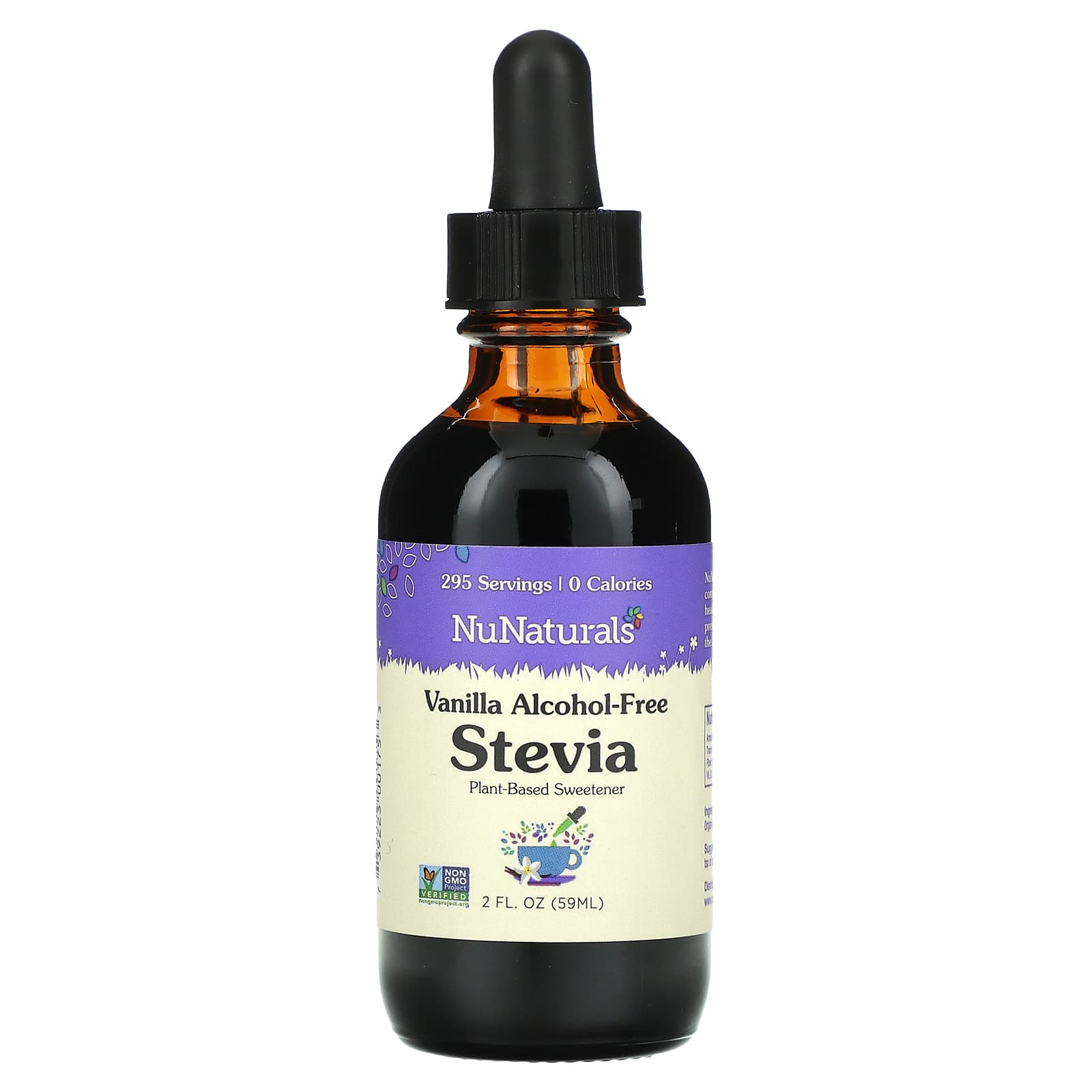 NuNaturals-Alcohol Free Stevia-Vanilla-2 fl oz (59 ml)