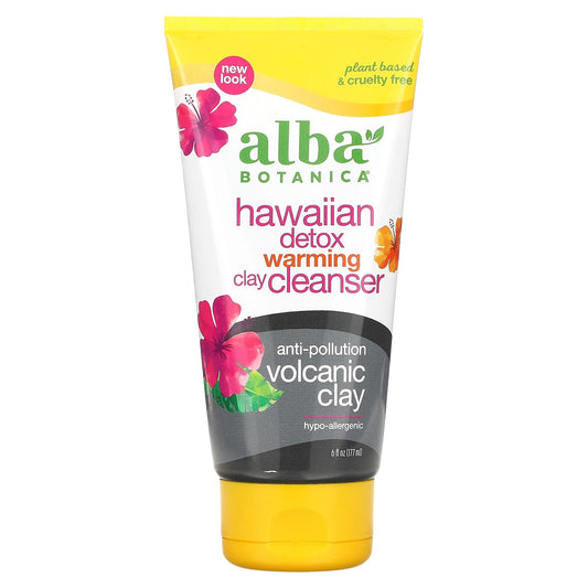 Alba Botanica-Hawaiian Detox Warming Clay Cleanser-6 fl oz (177 ml)